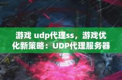 游戏 udp代理ss，游戏优化新策略：UDP代理服务器的全面解析